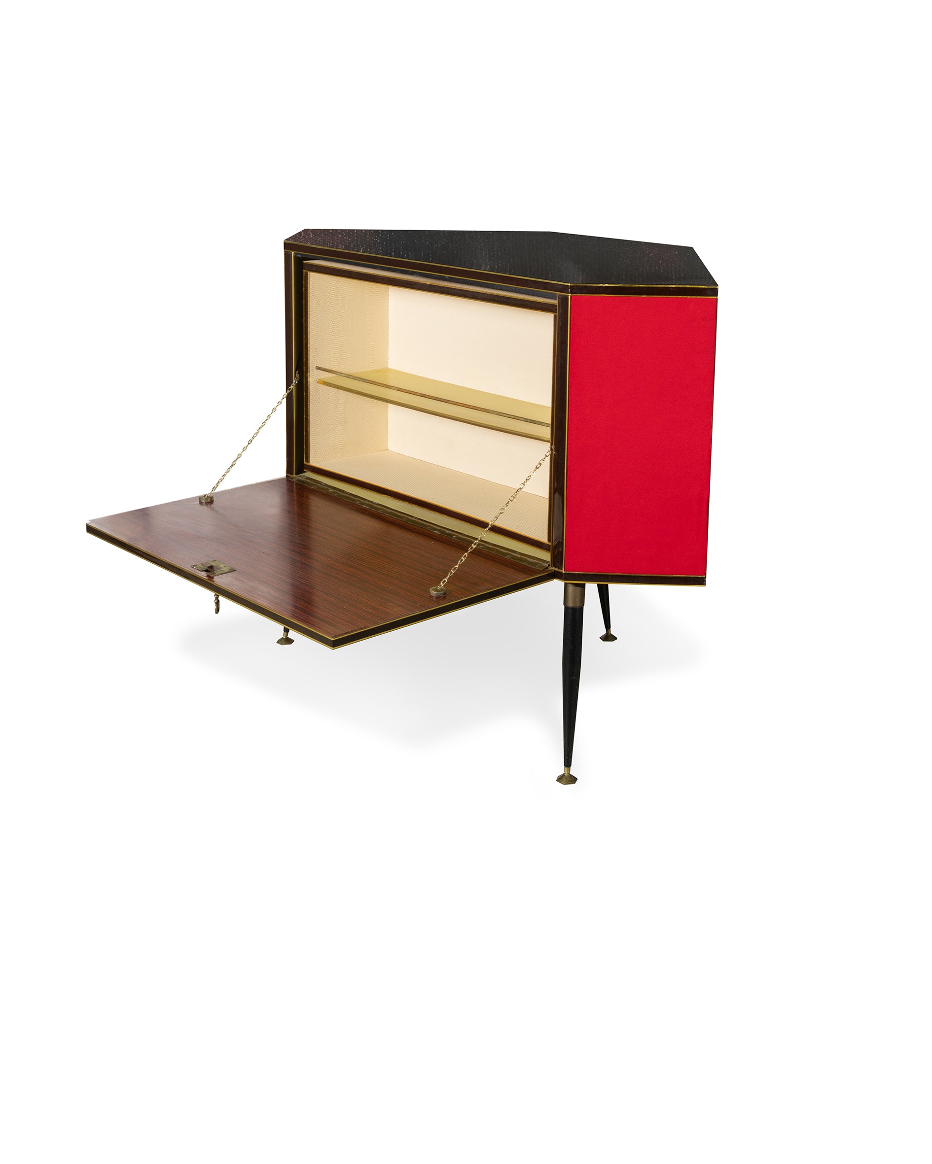 Italian Mid-Century Pop Bar Cabinet with Rotating Tray – 1960s