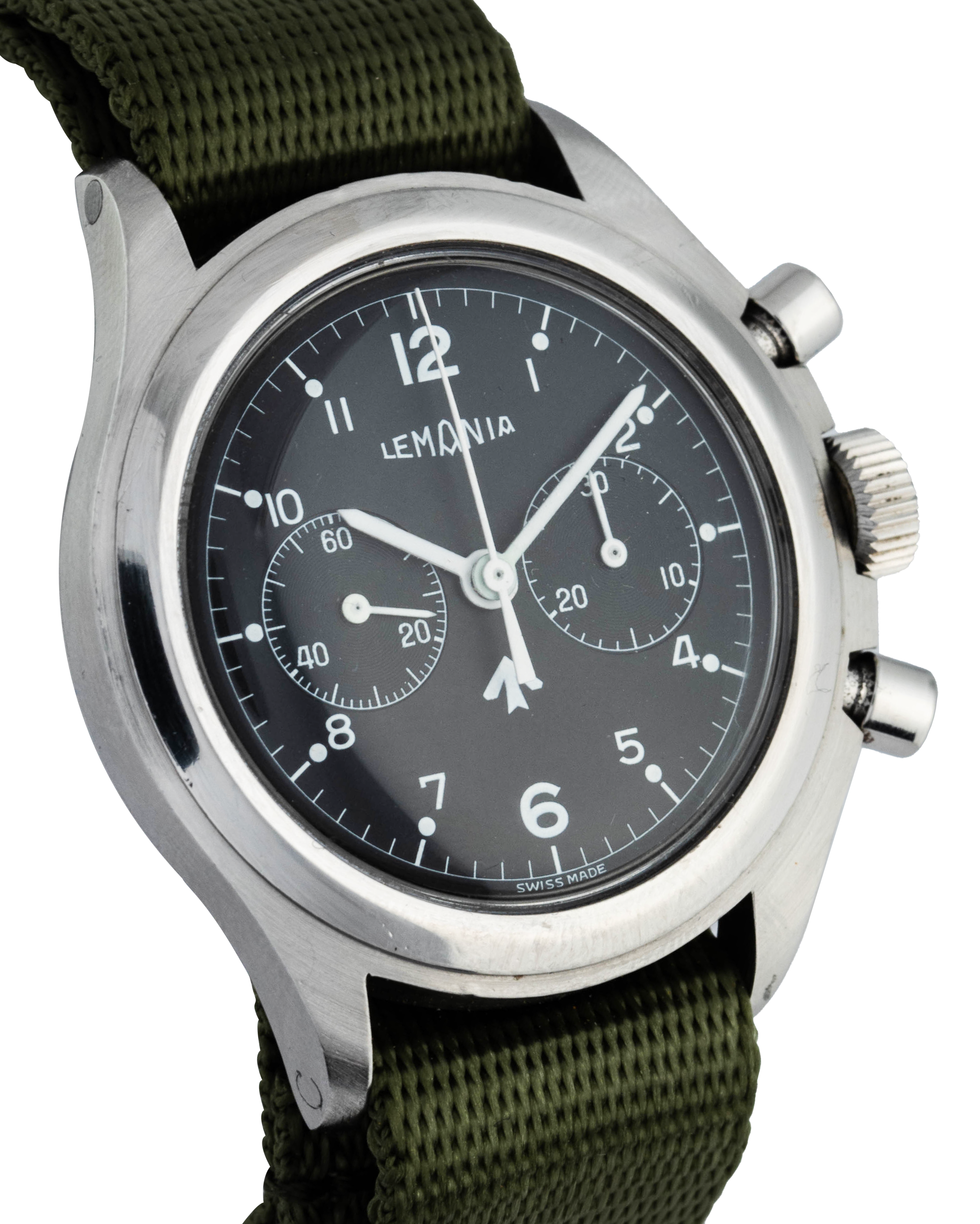 Lemania Ref. 0552-924 Chronograph, produced for Royal Navy 