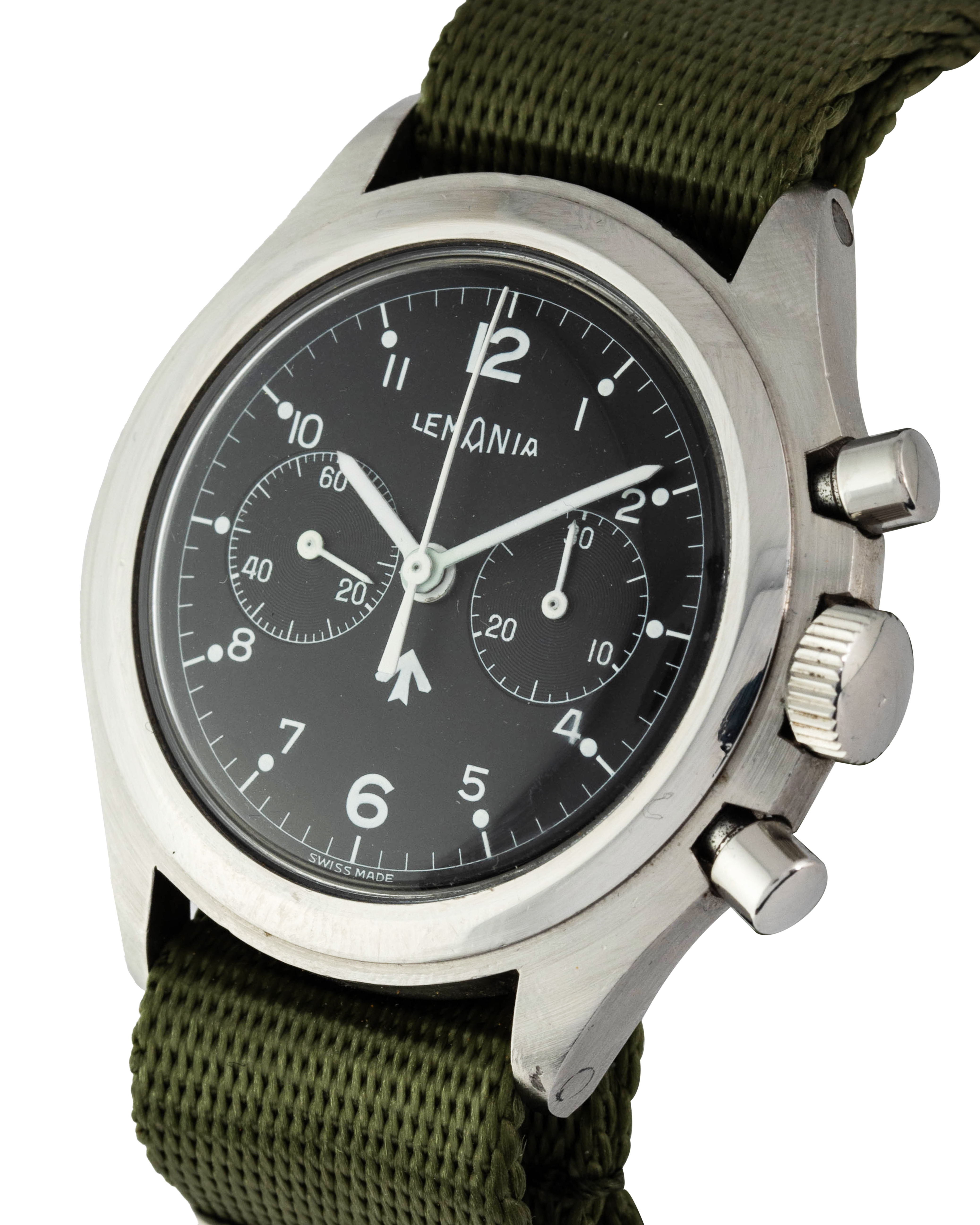 Lemania Ref. 0552-924 Chronograph, produced for Royal Navy 