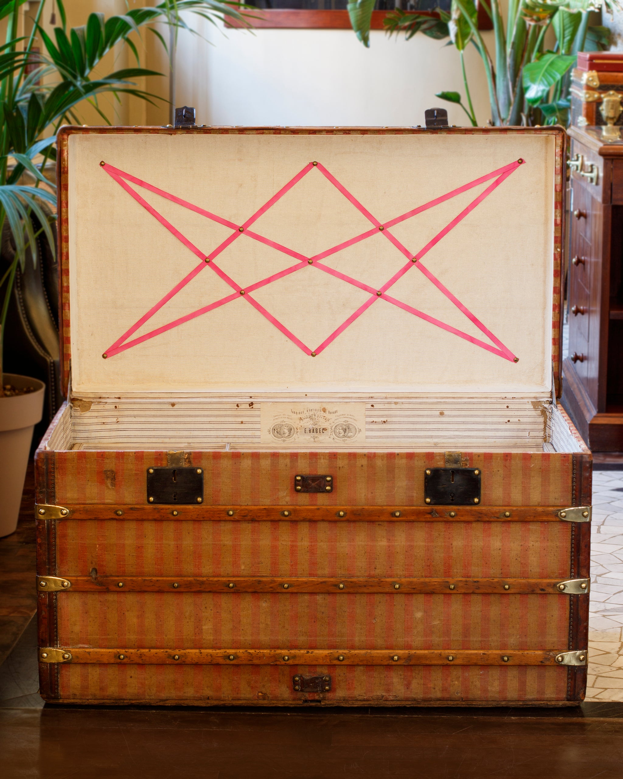 Early Louis Vuitton Steamer Trunk, Circa 1910