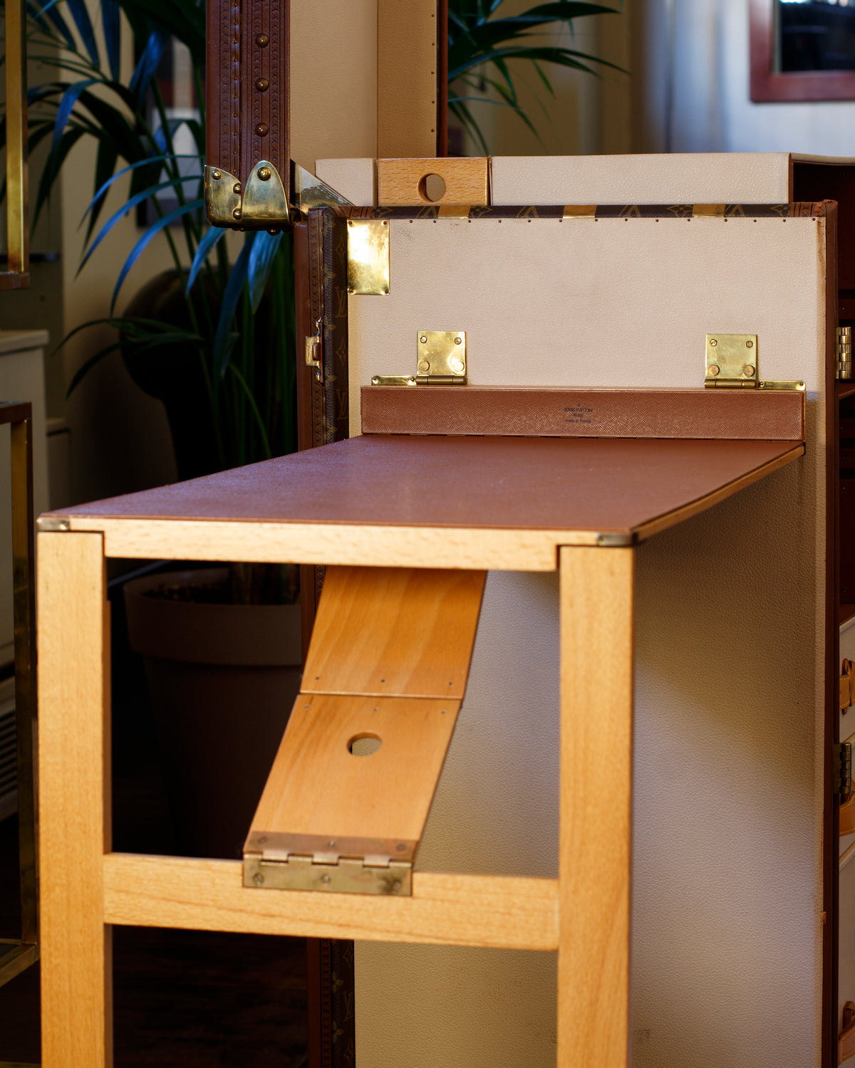 2 Stokowski desk trunk in Monogram canvas, 1964 - Fort Street Studio