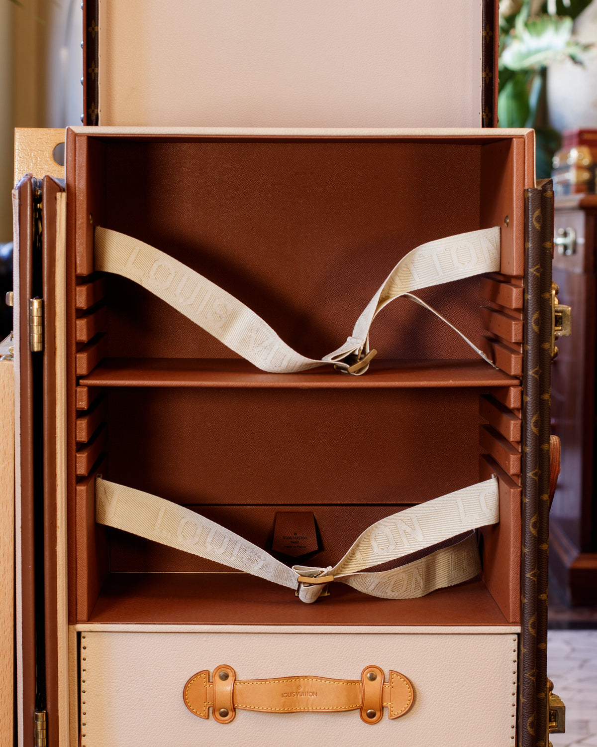 2 Stokowski desk trunk in Monogram canvas, 1964 - Fort Street Studio