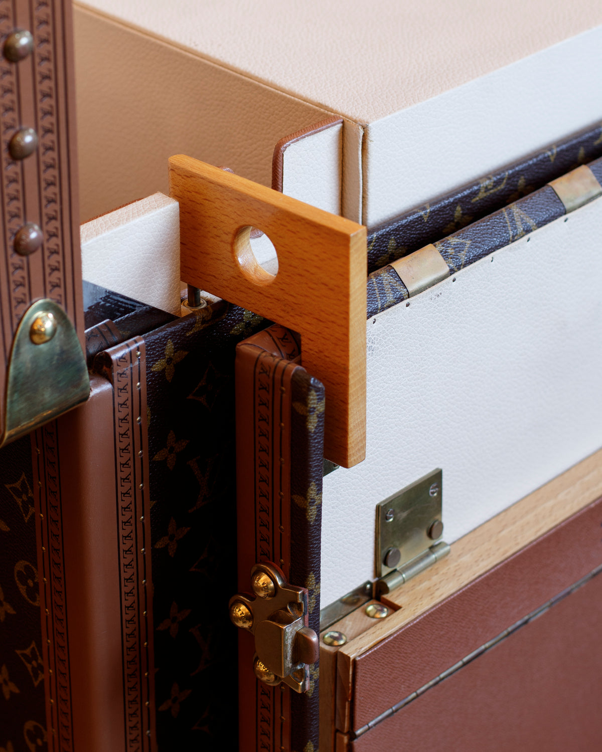 Fashion designer Louis Vuitton designed this writing trunk with an  integrated folding desk for Leopold Stokowski in 1936. It is still on…