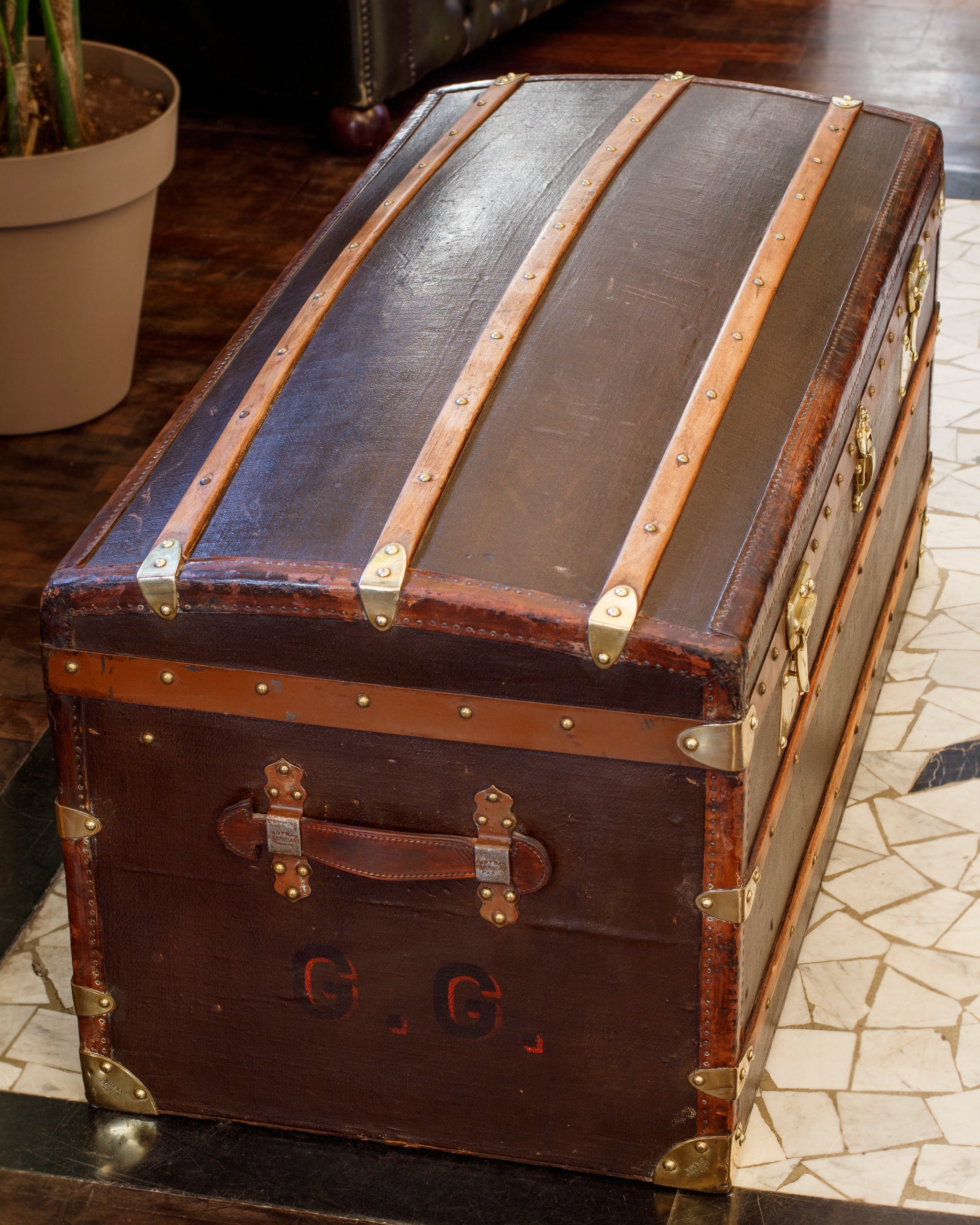 Louis Vuitton Rayee Steamer Trunk - BERNARDINI Milano