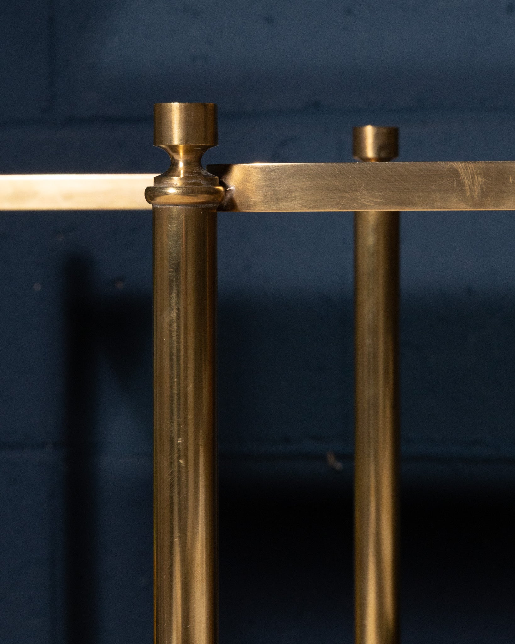 Pair of 1960s/70s Brass and Mirrored Side Tables