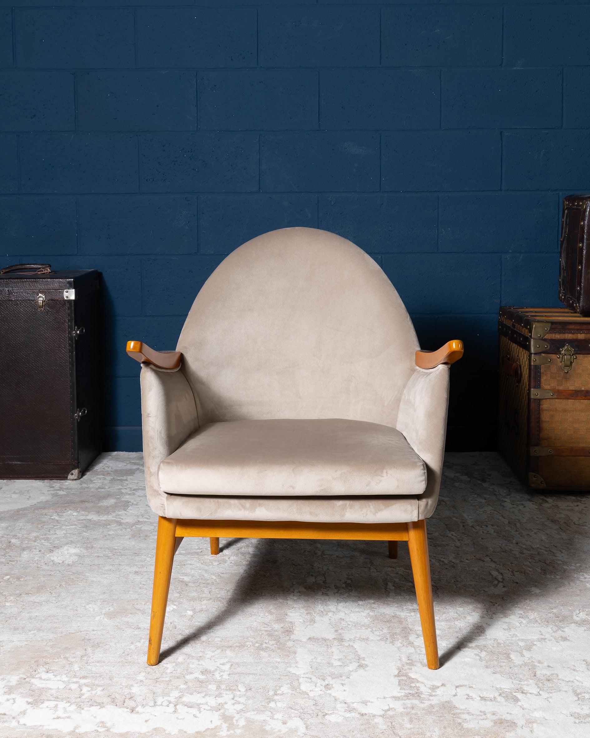 Pair of "compass" Armchairs set