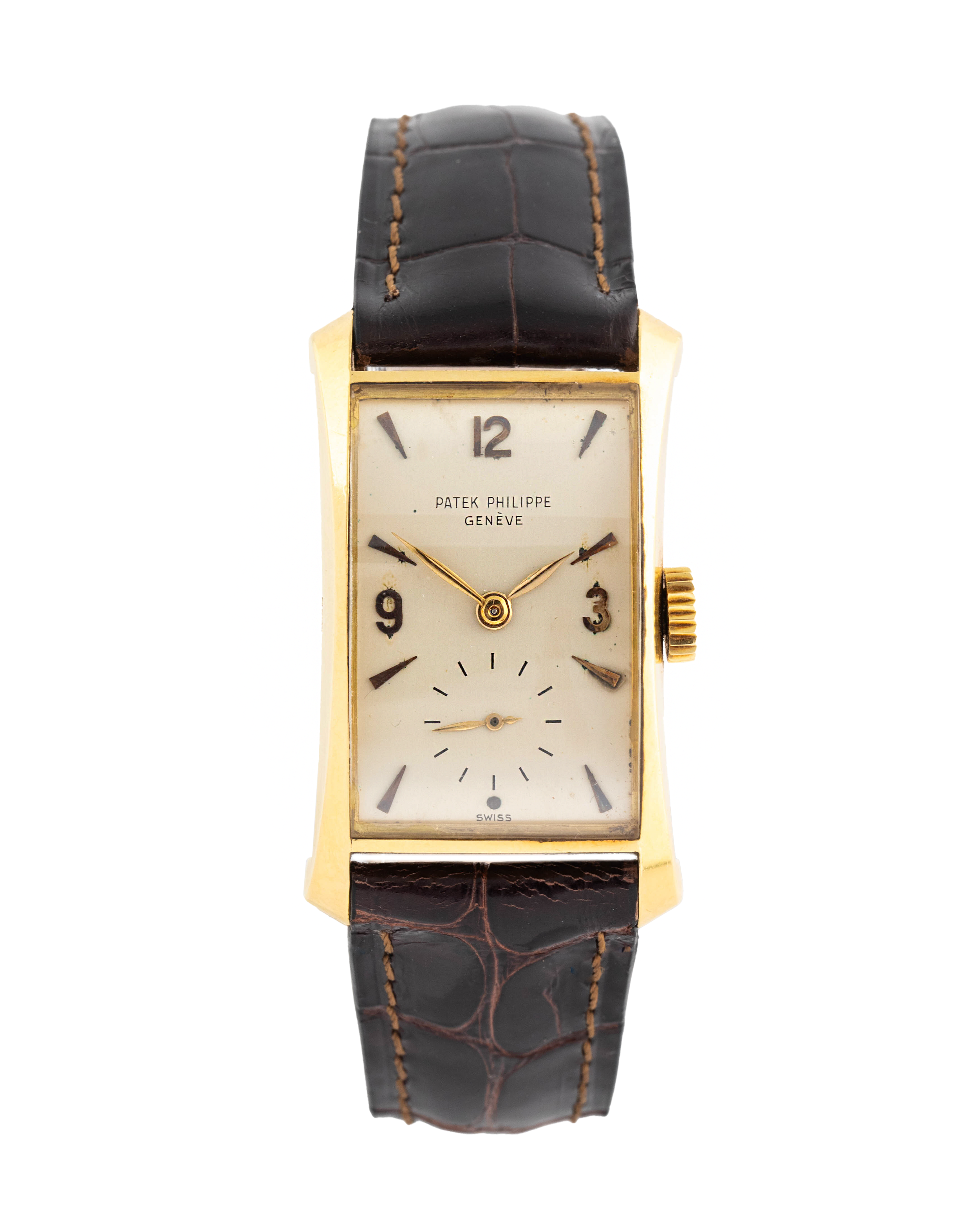 Patek Philippe Ref. 2468 in yellow gold with white dial 