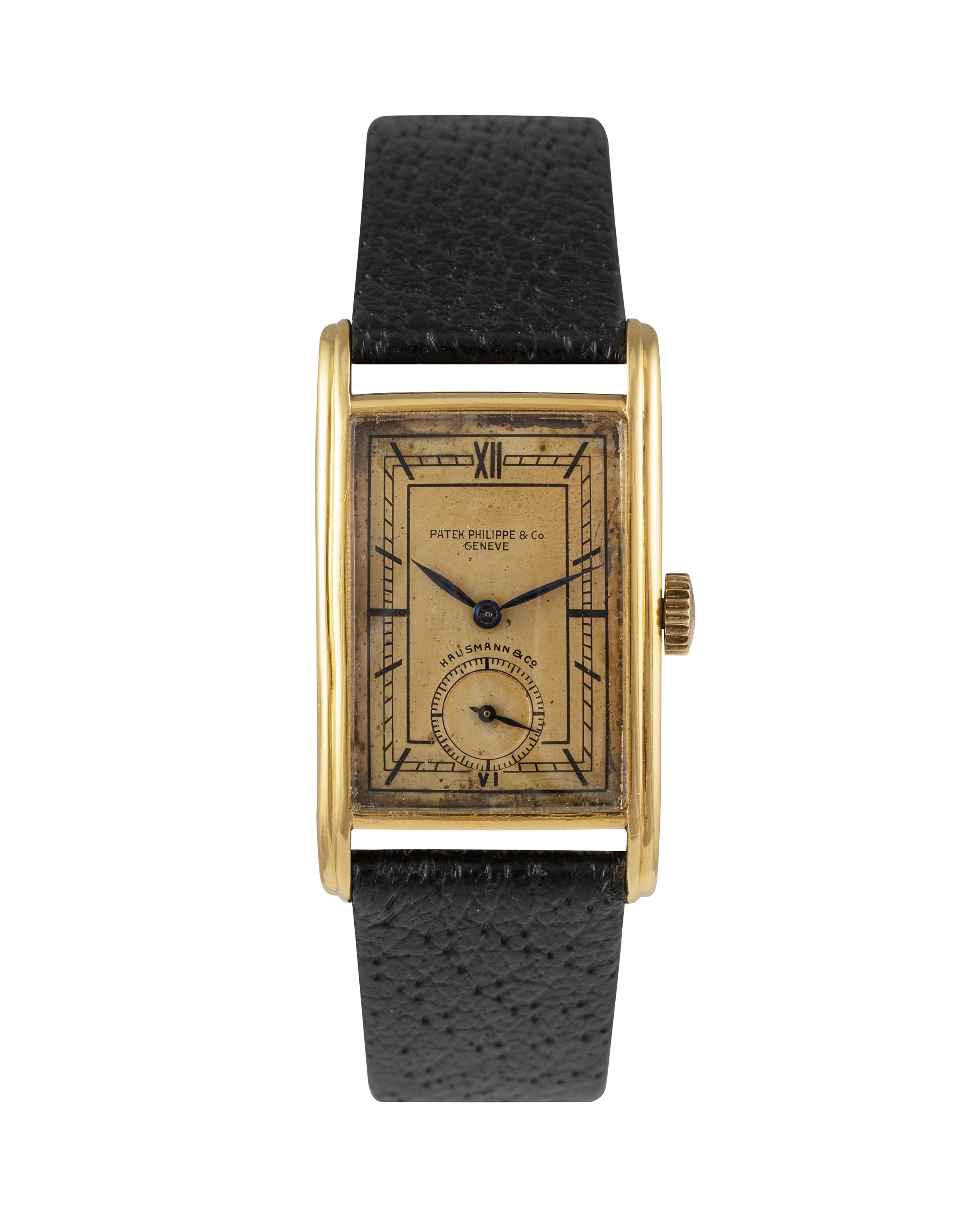 Patek Philippe Y Rectangular Double Signature by Hausman and Co.