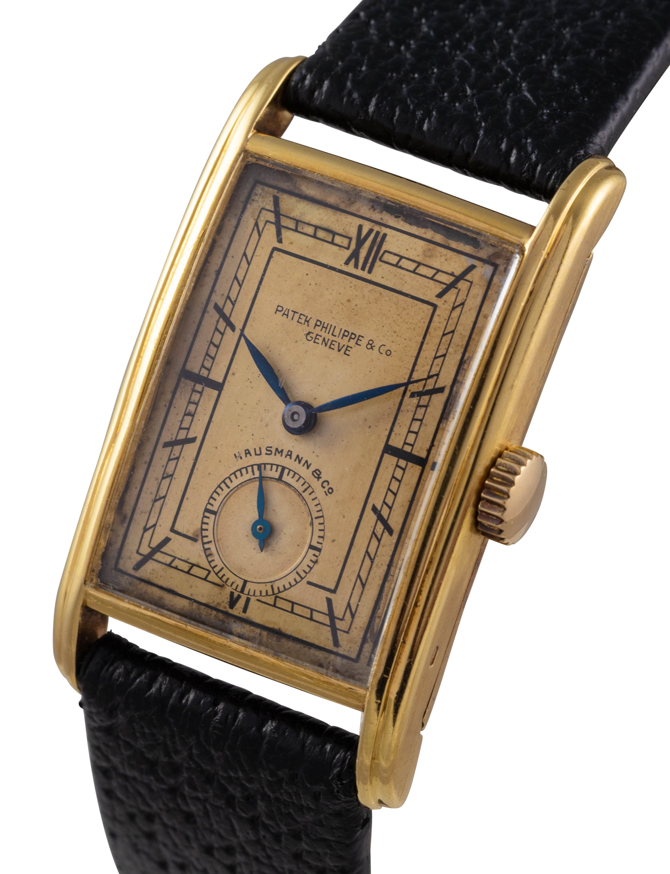 Patek Philippe Y Rectangular Double Signature by Hausman and Co.