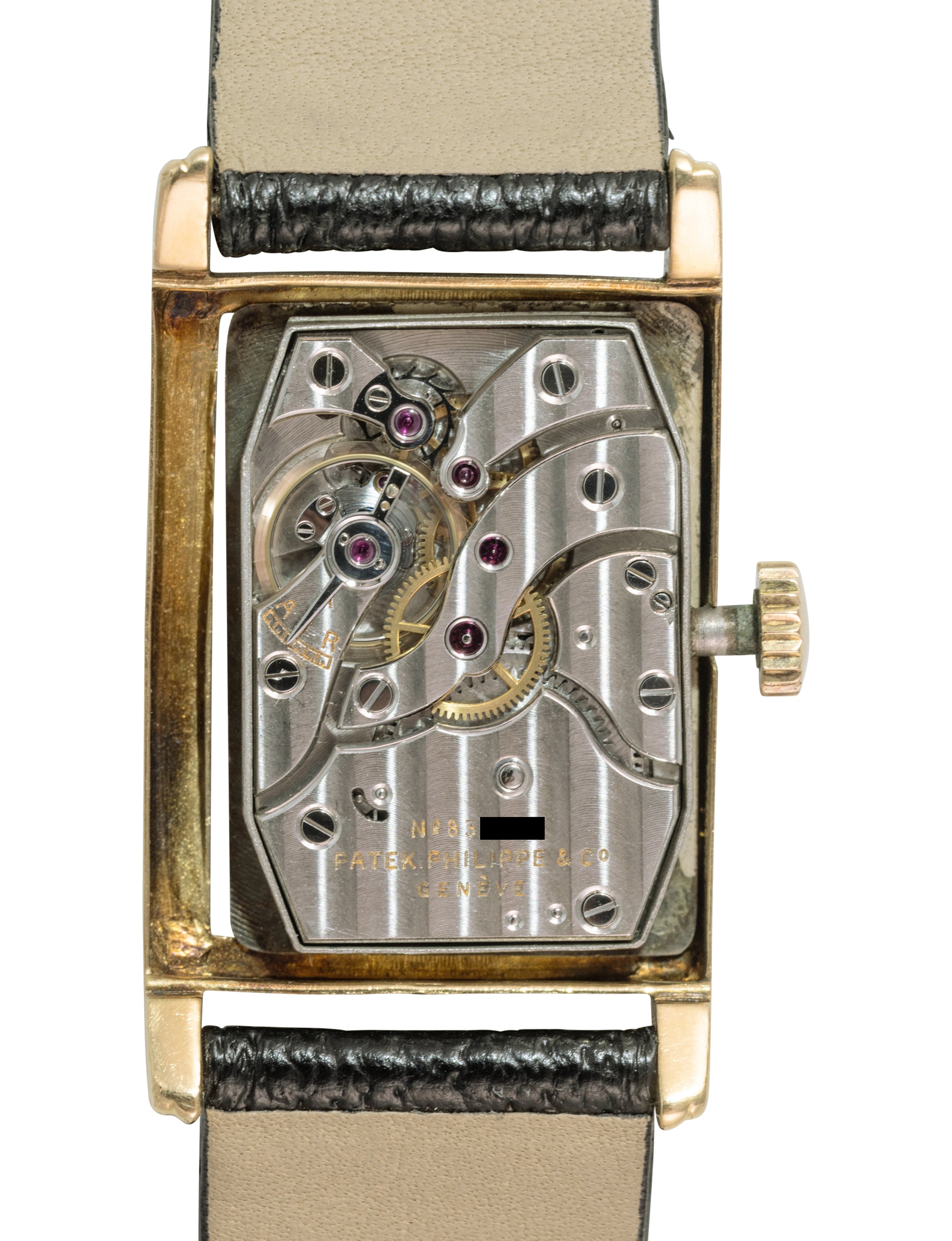 Patek Philippe Y Rectangular Double Signature by Hausman and Co.
