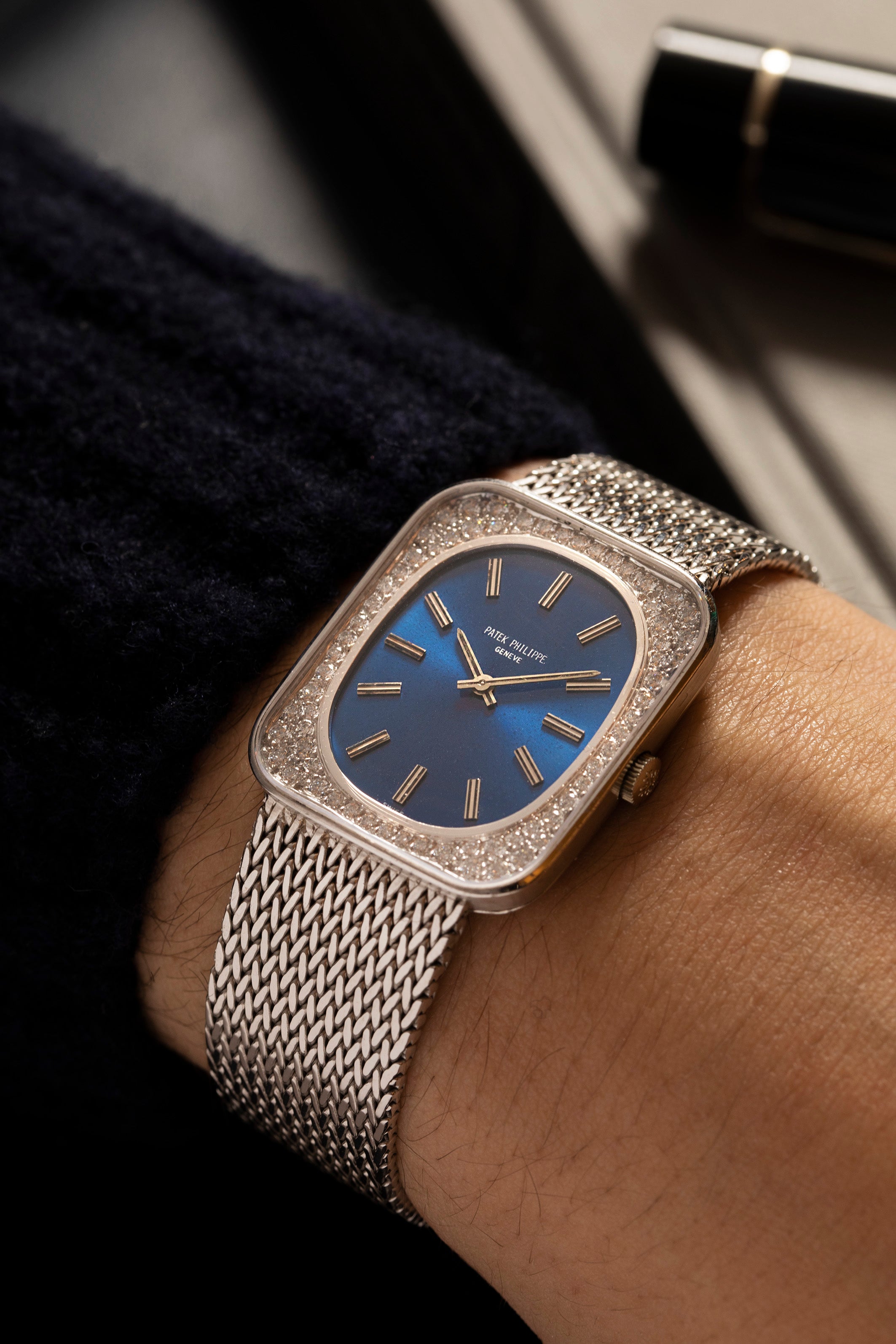 Patek Philippe Ellipse white gold and diamonds