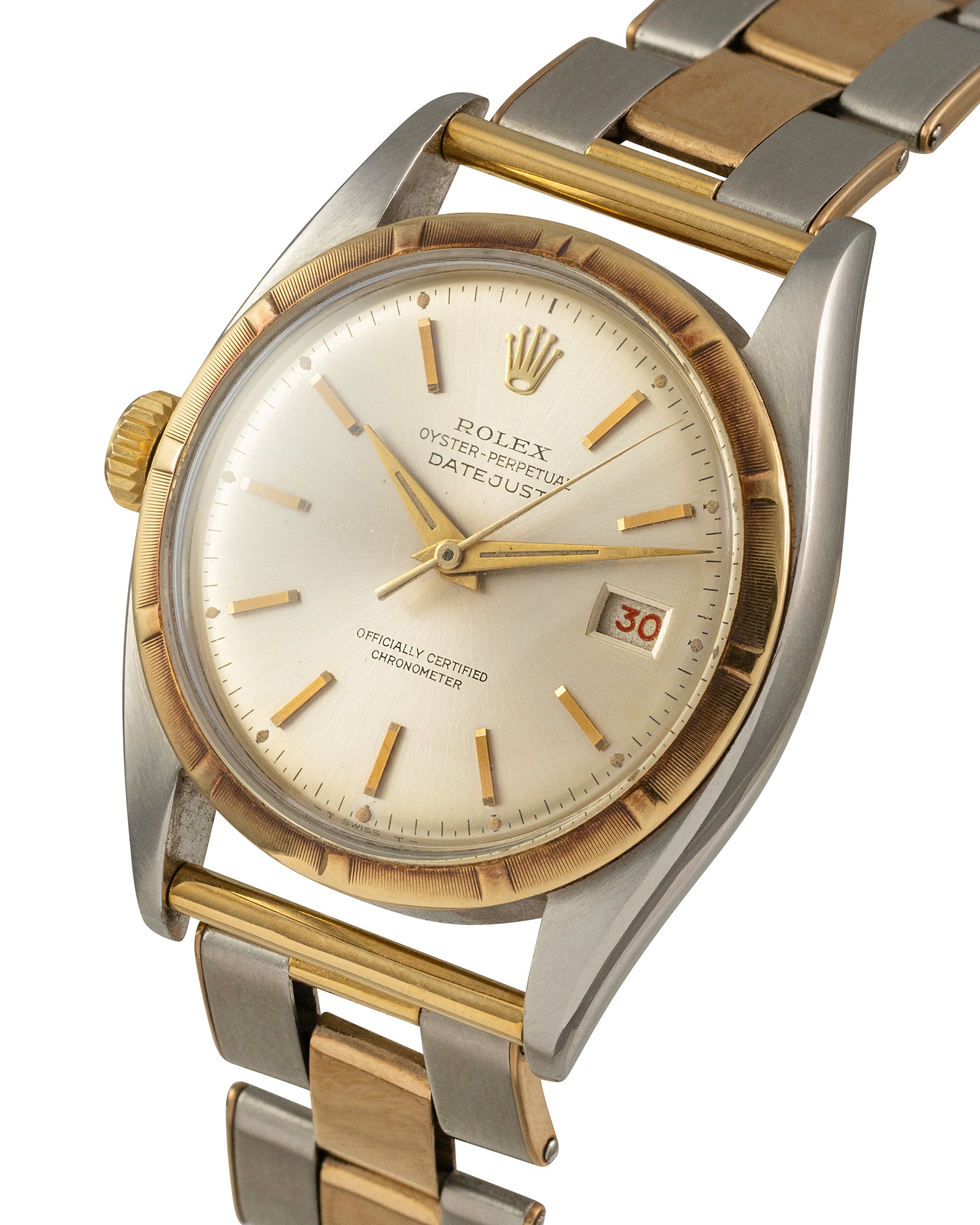 Rolex Ref. 6075 SS & YG Datejust "Left-Hand"