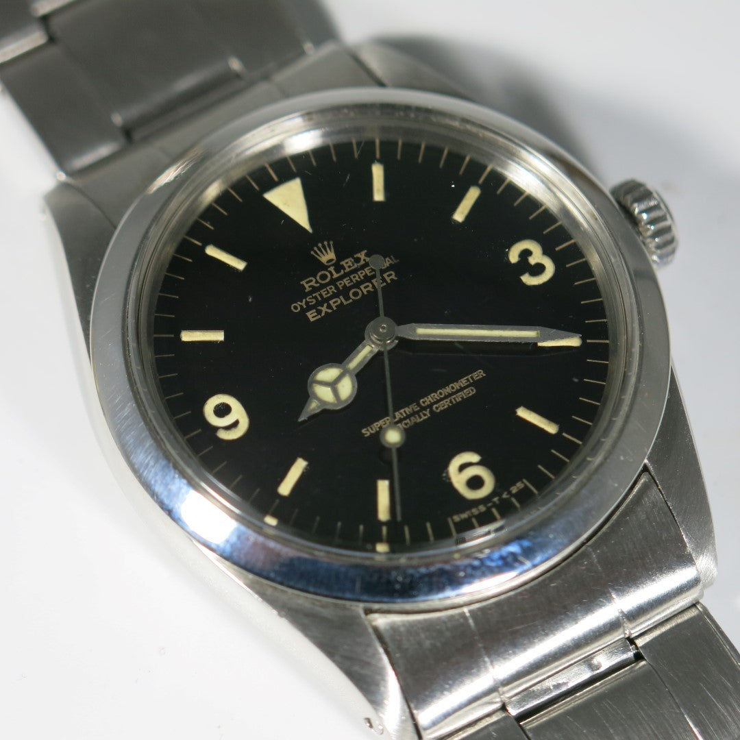 Rolex Explorer "gilt" dial with papers