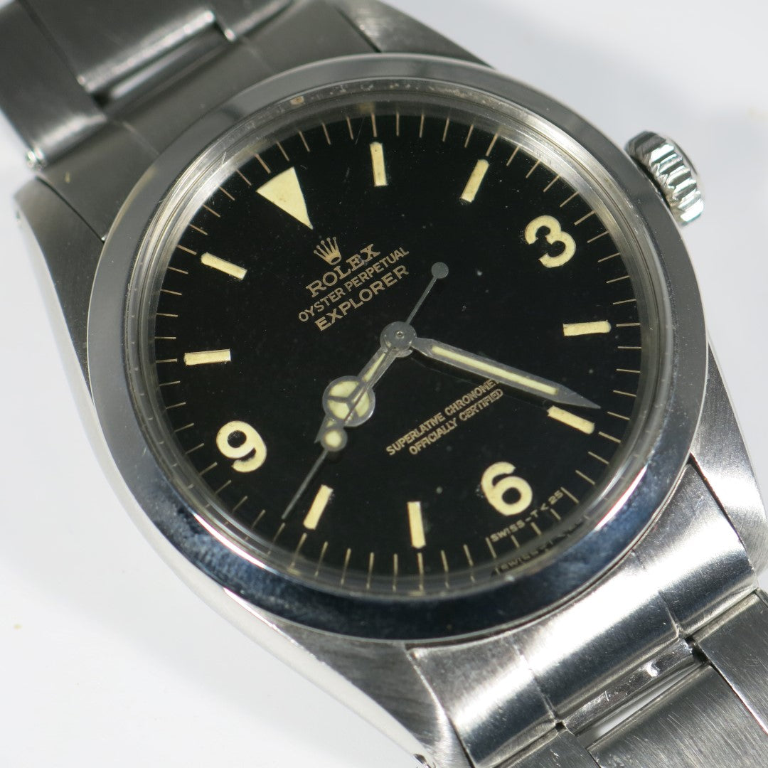 Rolex Explorer "gilt" dial with papers