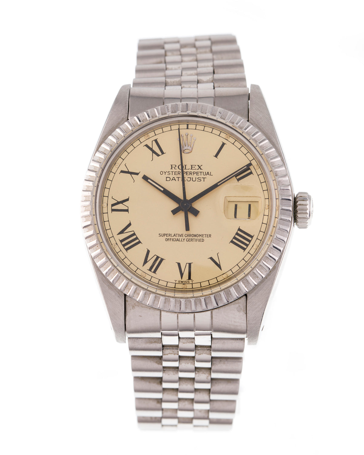 Rolex Oyster Perpetual Date Just with special cream dial