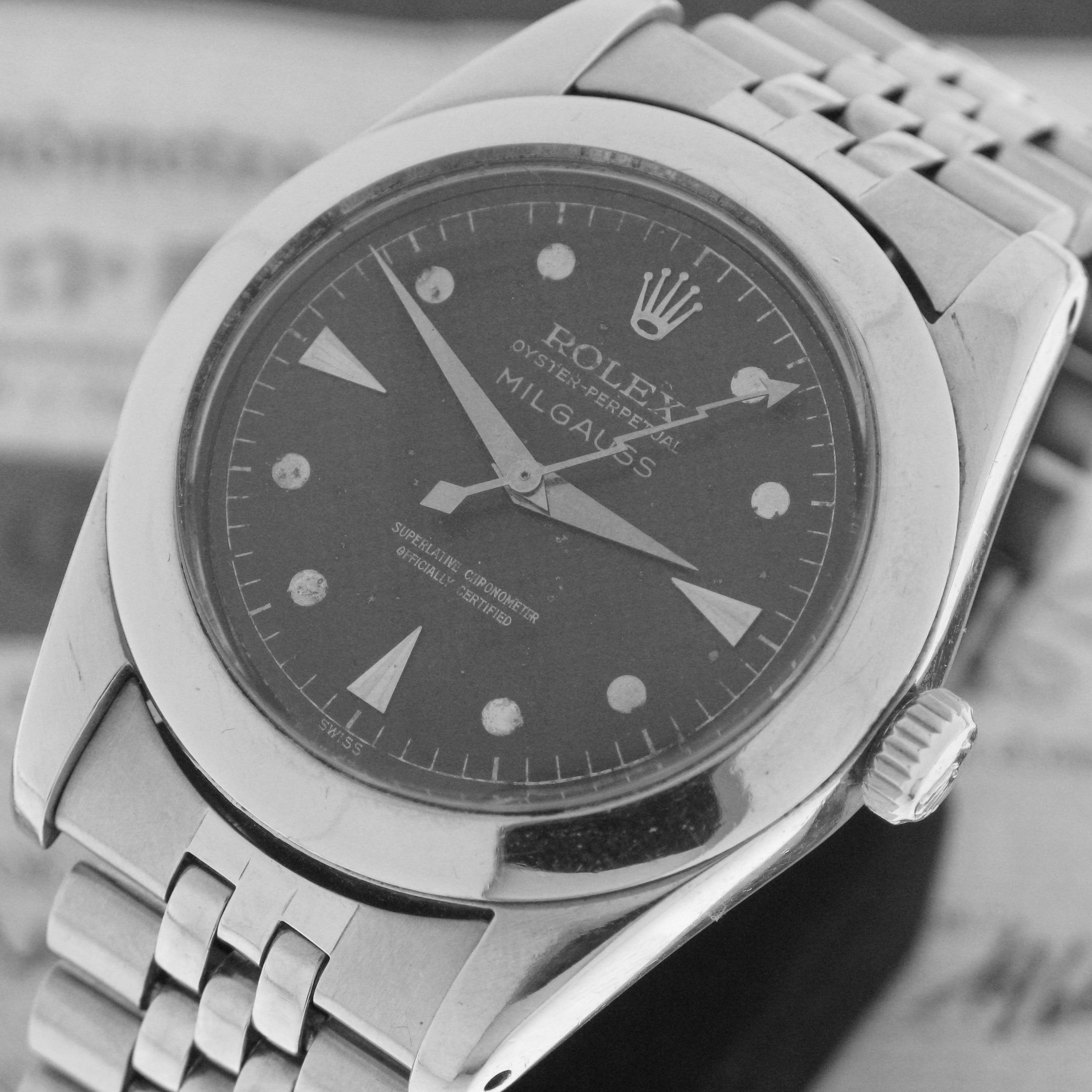 Rolex Oyster Perpetual Milgauss tropical dial