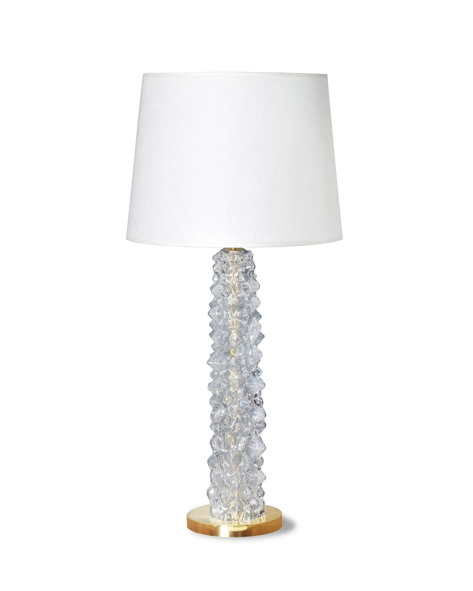 Table lamp "Ice Cubes model" vintage Murano glass