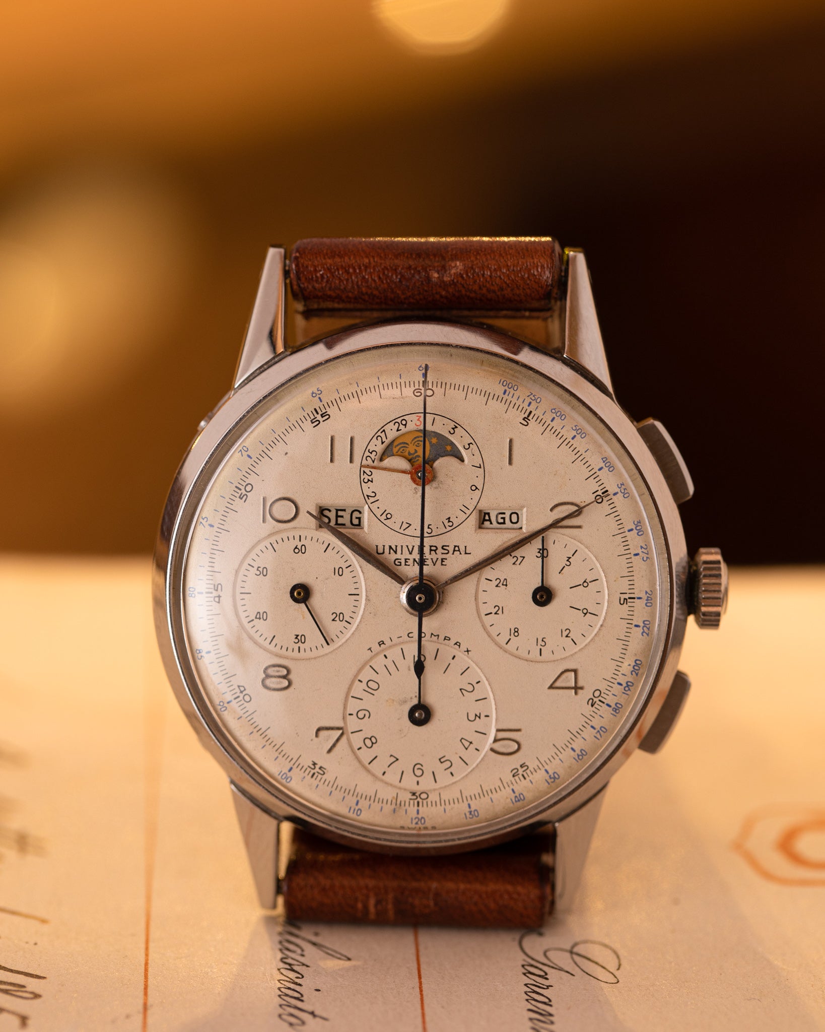 Universal Genève Tri Compax in Stainless Steel