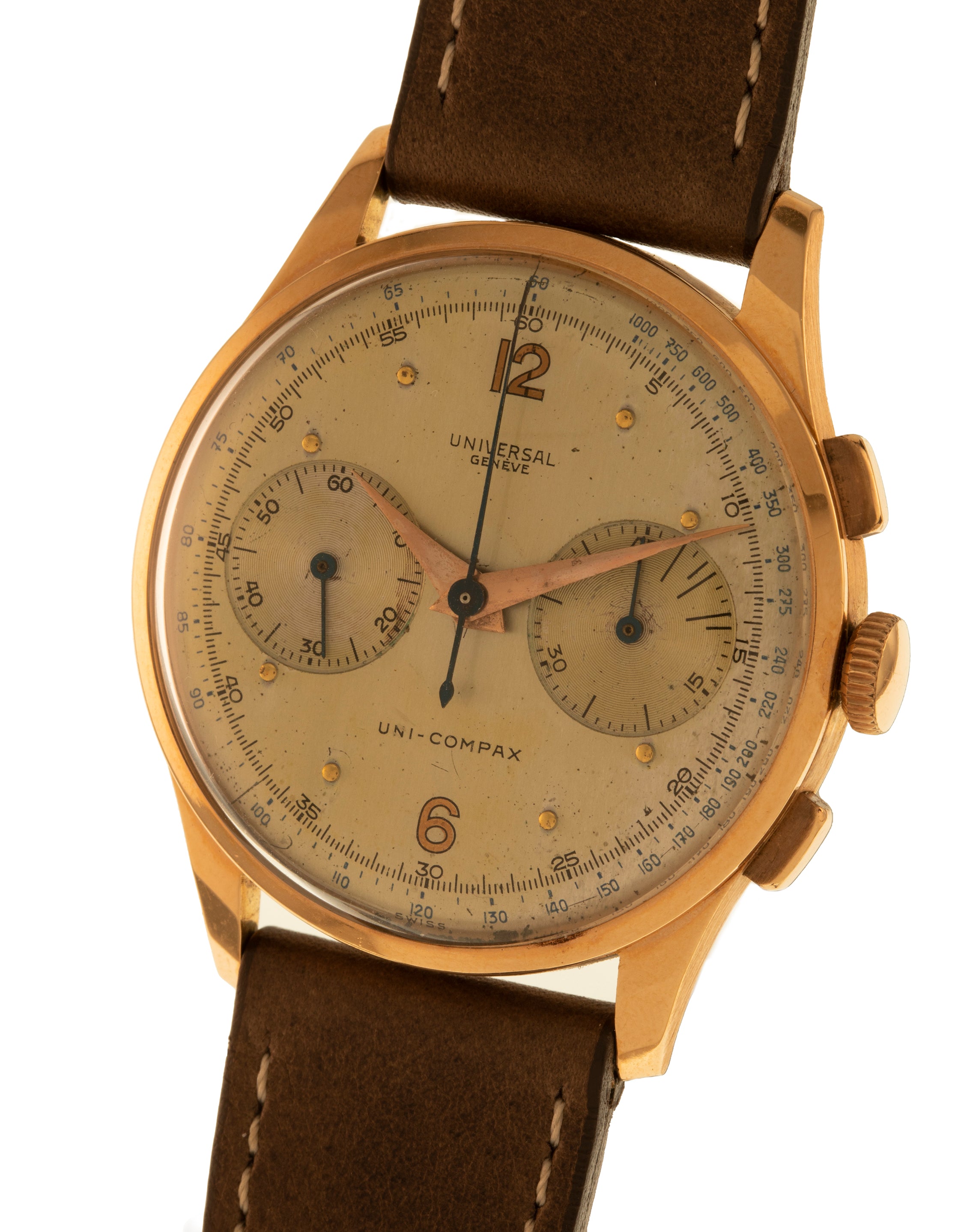 Universal Genève Ref. 1241162 Uni-Compax two tone dial - in rose gold l