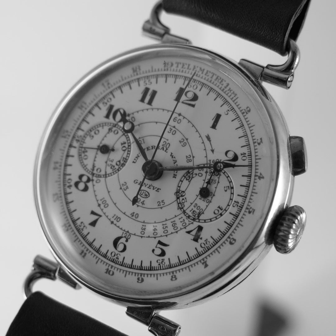 Universal Watch Genève oversize enamel dial
