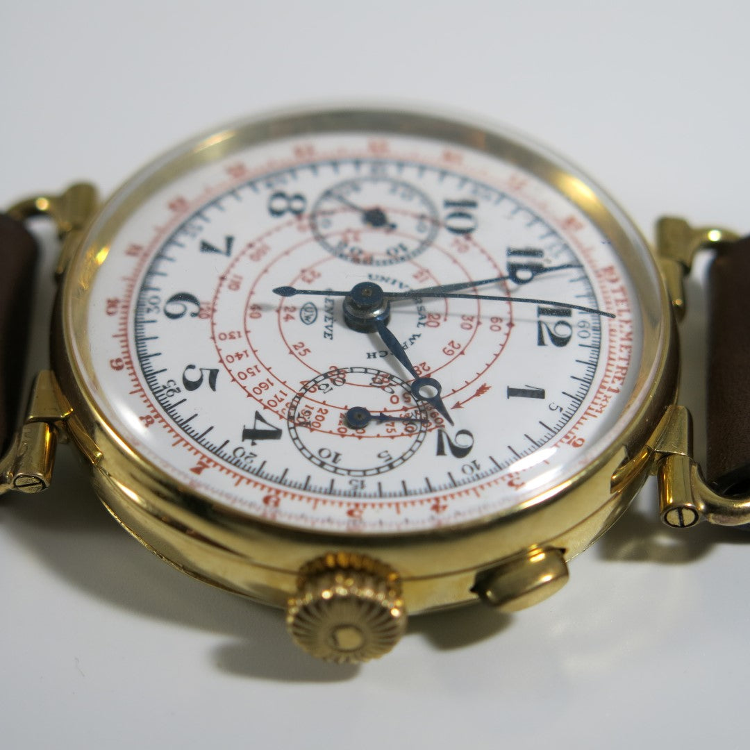 Universal Watch Genève oversize enamel dial