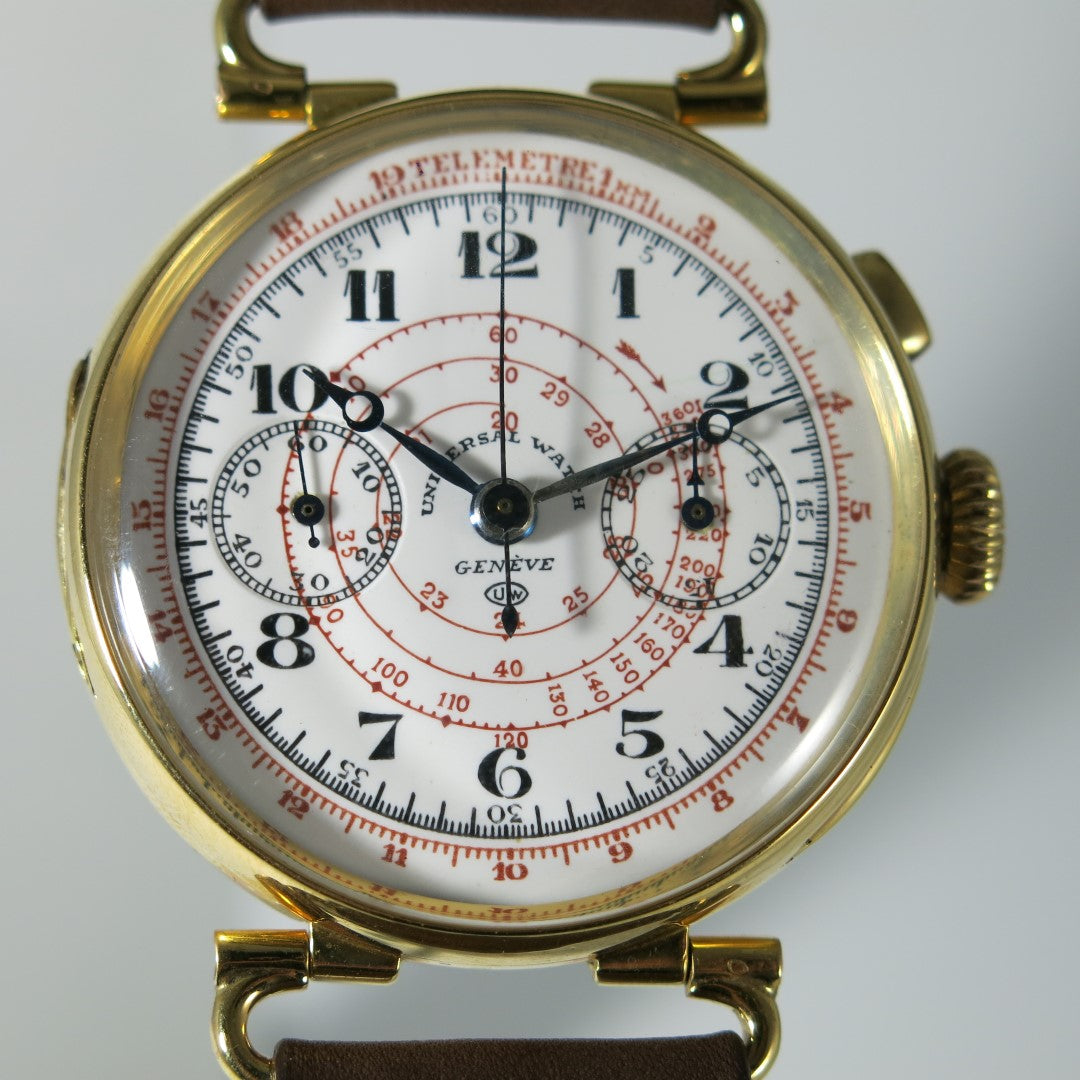 Universal Watch Genève oversize enamel dial