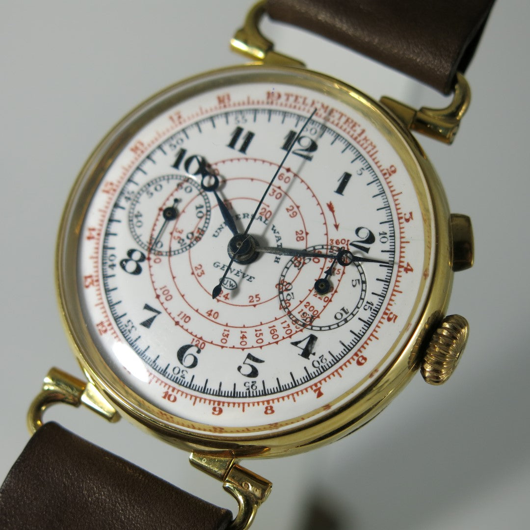 Universal Watch Genève oversize enamel dial