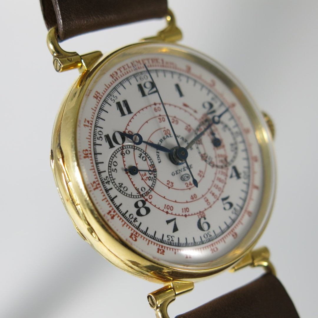 Universal Watch Genève oversize enamel dial