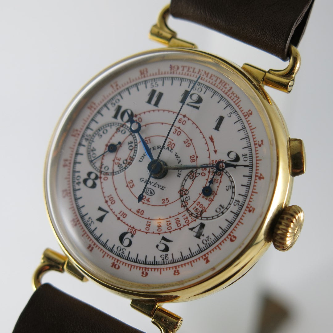 Universal Watch Genève oversize enamel dial