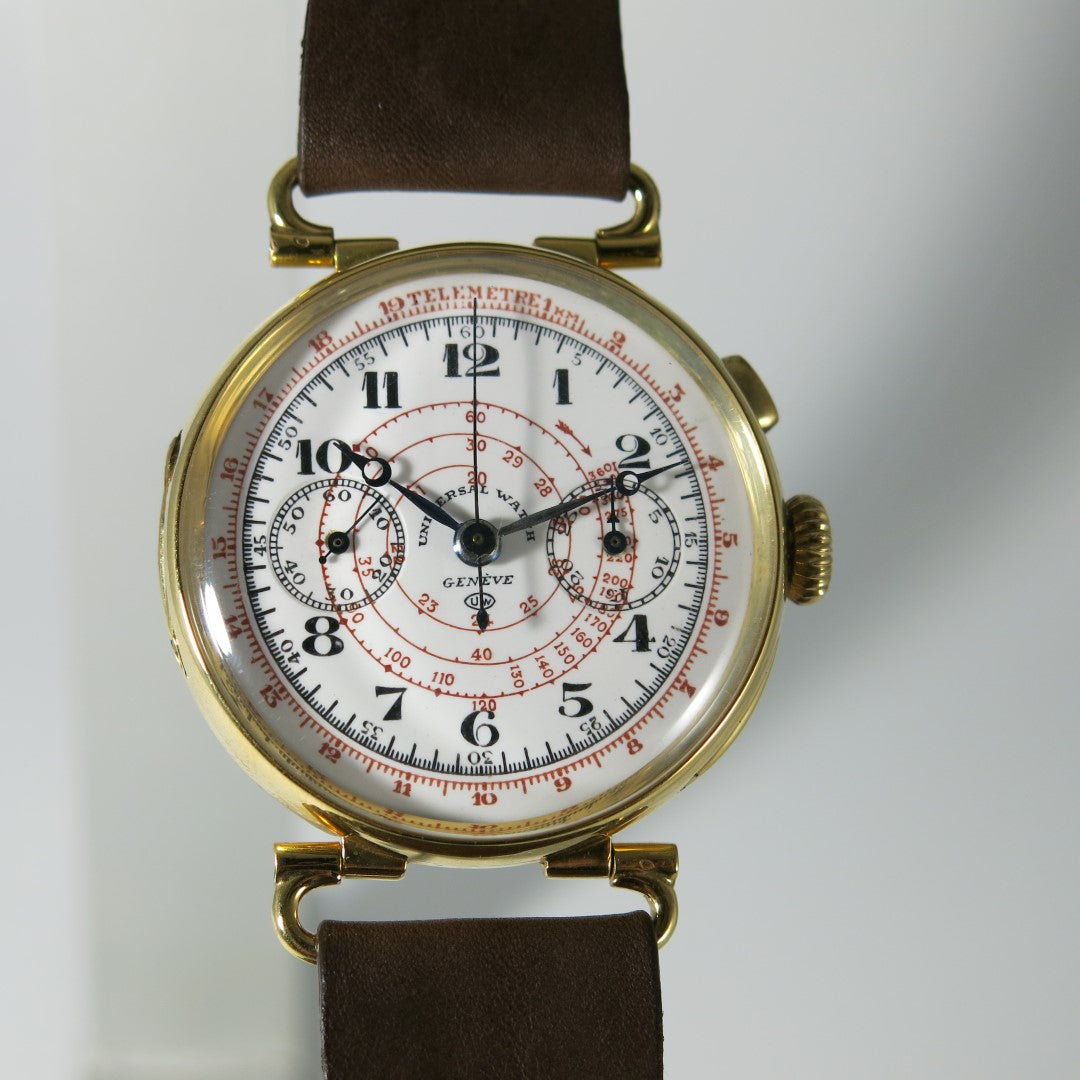 Universal Watch Genève oversize enamel dial