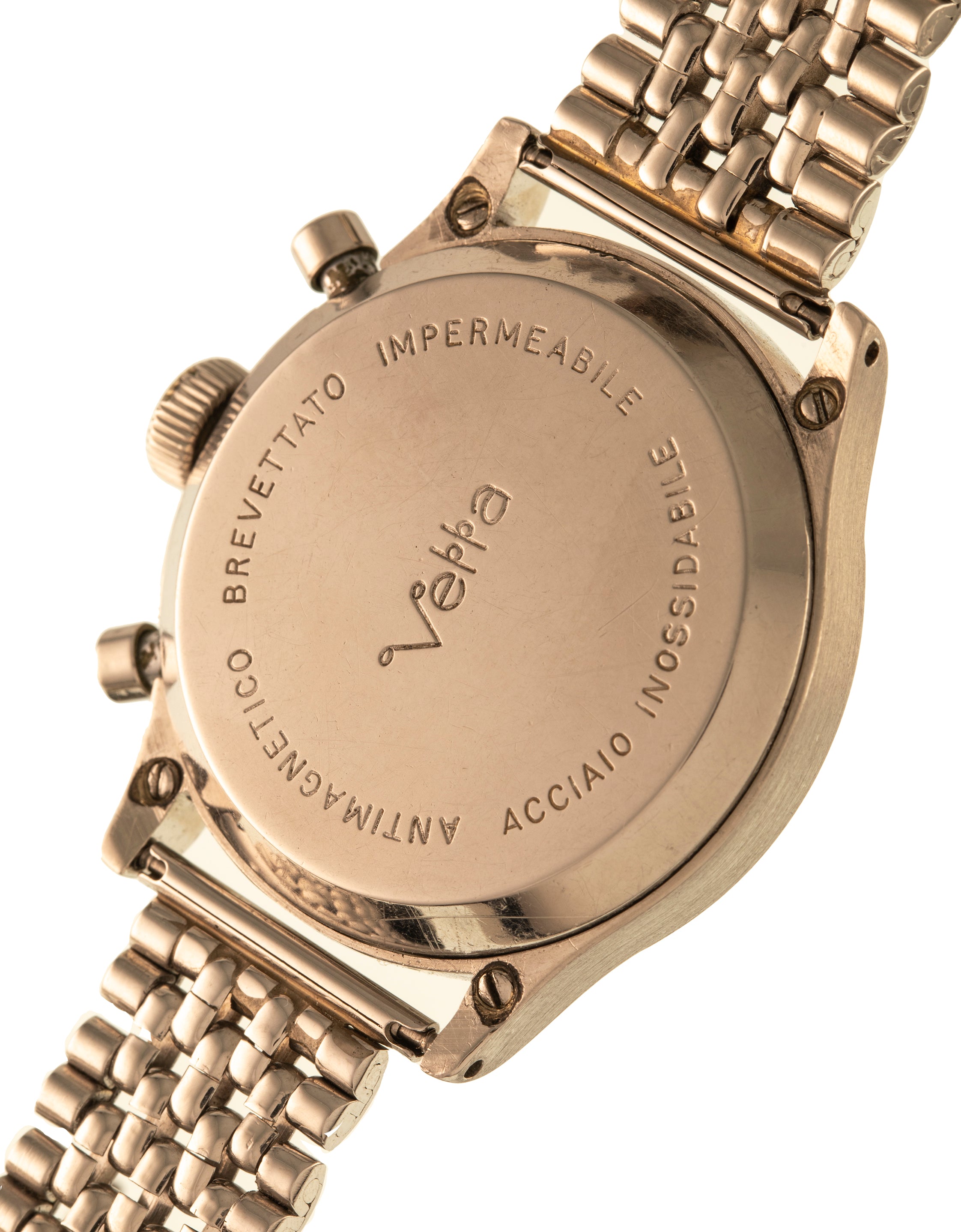 Vetta "Impermeable" Antimagnetique Chronograph stainless steel  with bracelet - back