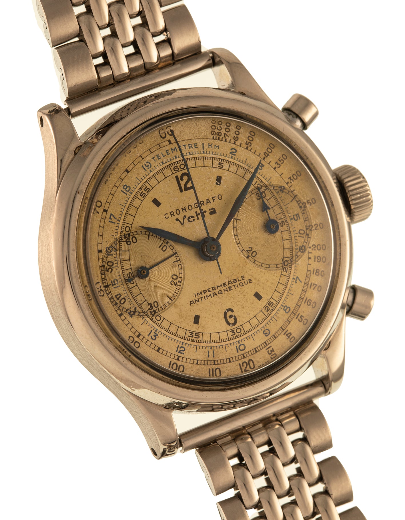 Vetta "Impermeable" Antimagnetique Chronograph stainless steel  with bracelet 