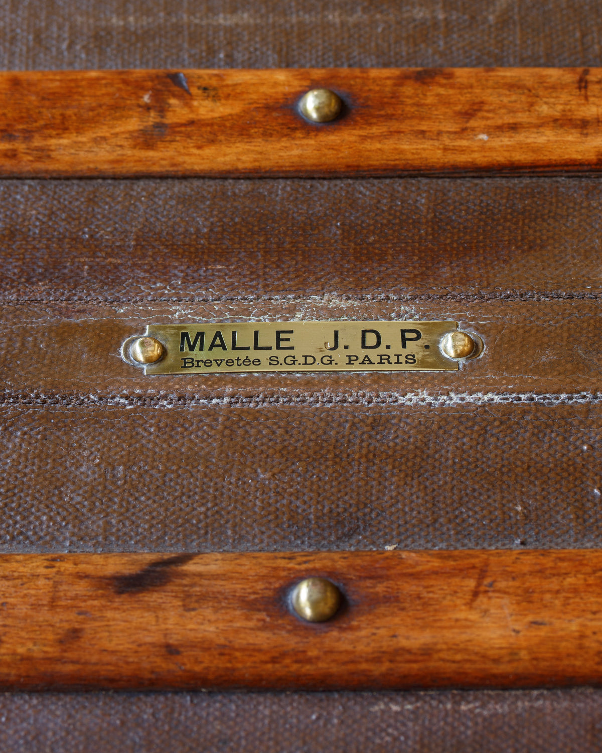 Vintage Malle J.D.P. Steamer Trunk