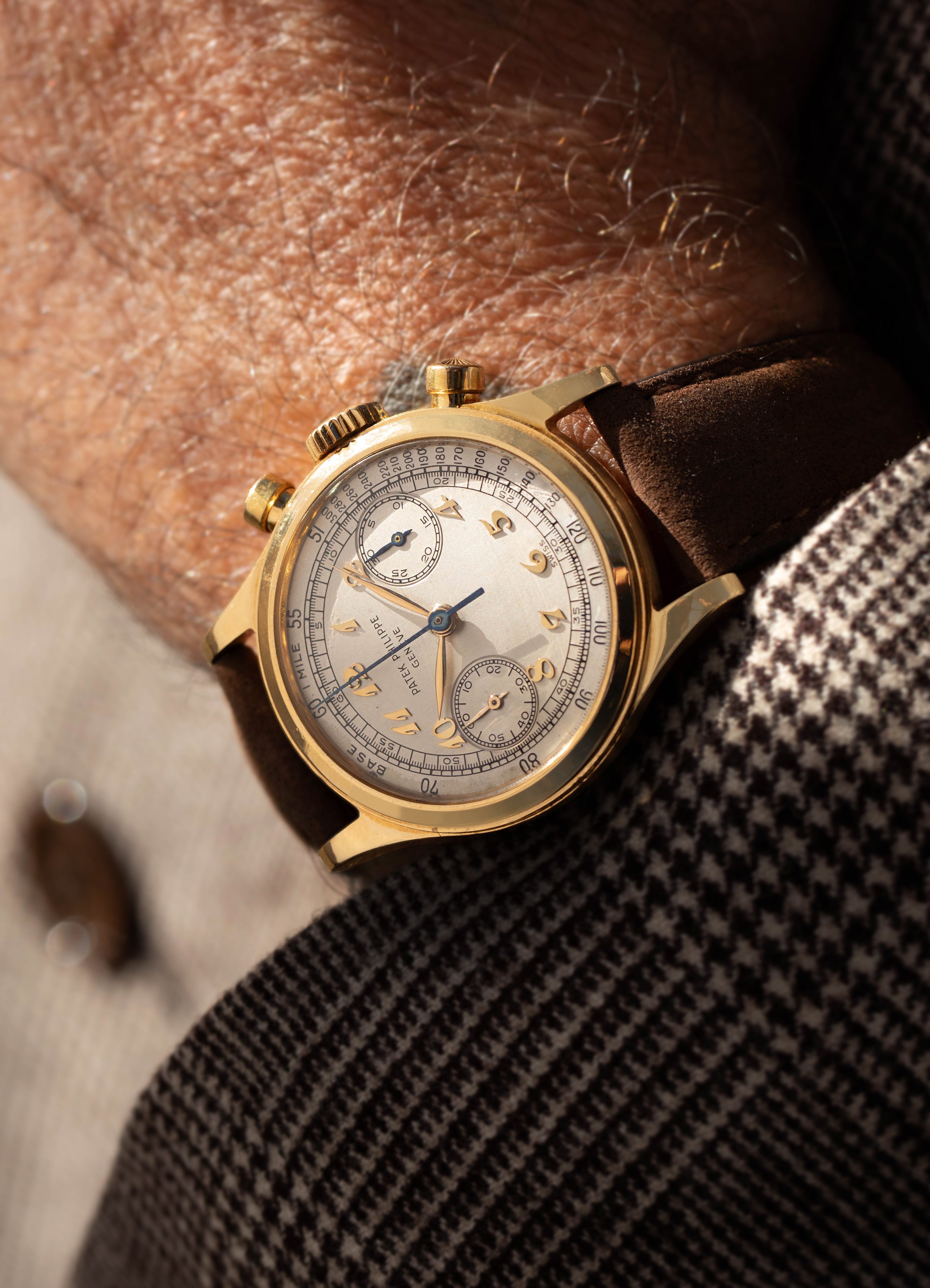 Patek Philippe ref. 1463 in yellow gold breguet numbers watch