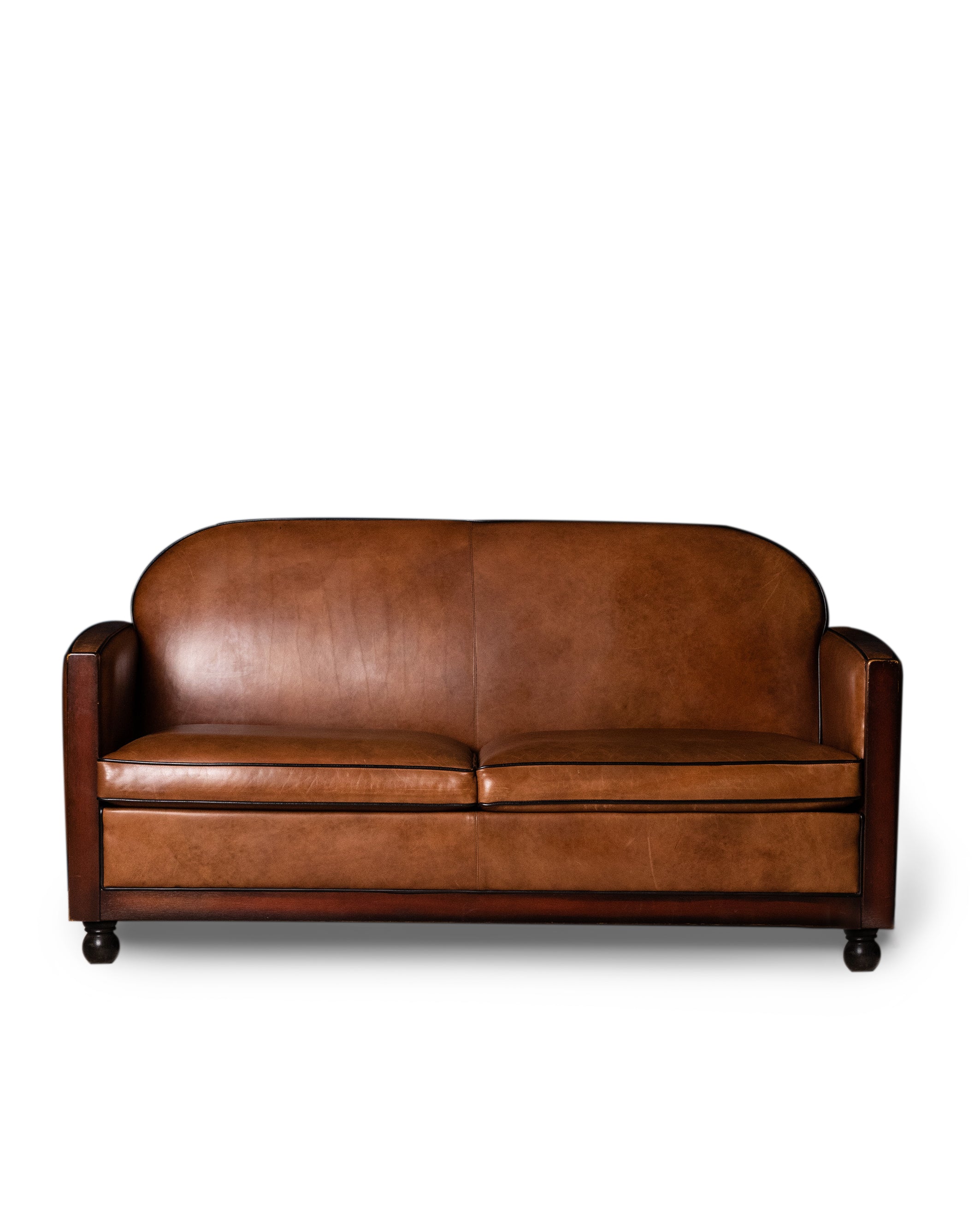 Vintage "Dutch" Tobacco Sofa