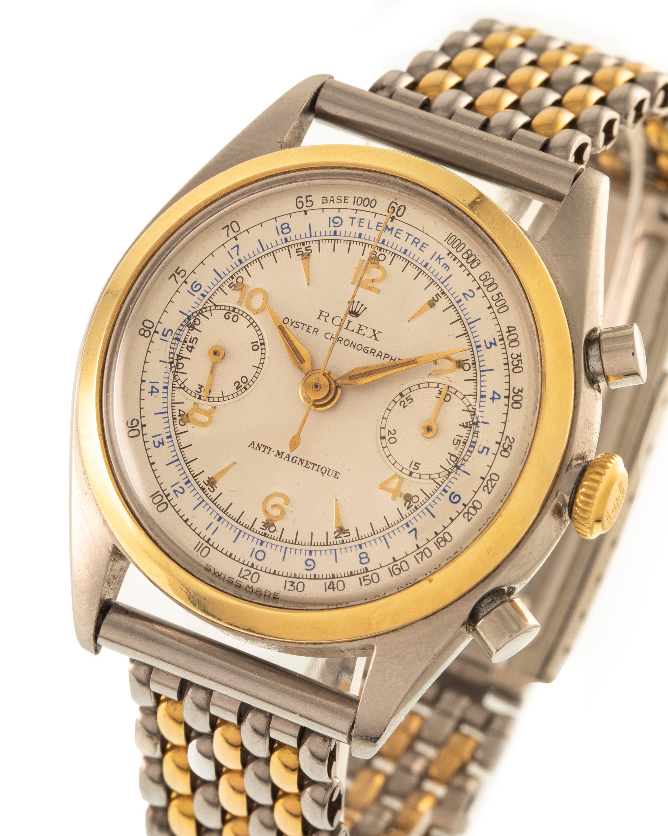 Rolex Chronograph "Monoblocco" Ref. 4500 in steel and gold