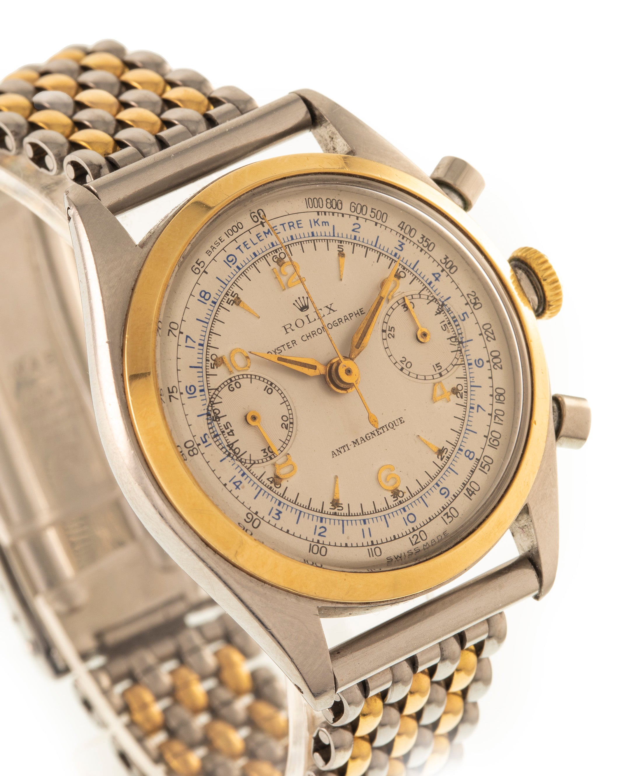 Rolex Chronograph "Monoblocco" Ref. 4500 in steel and gold