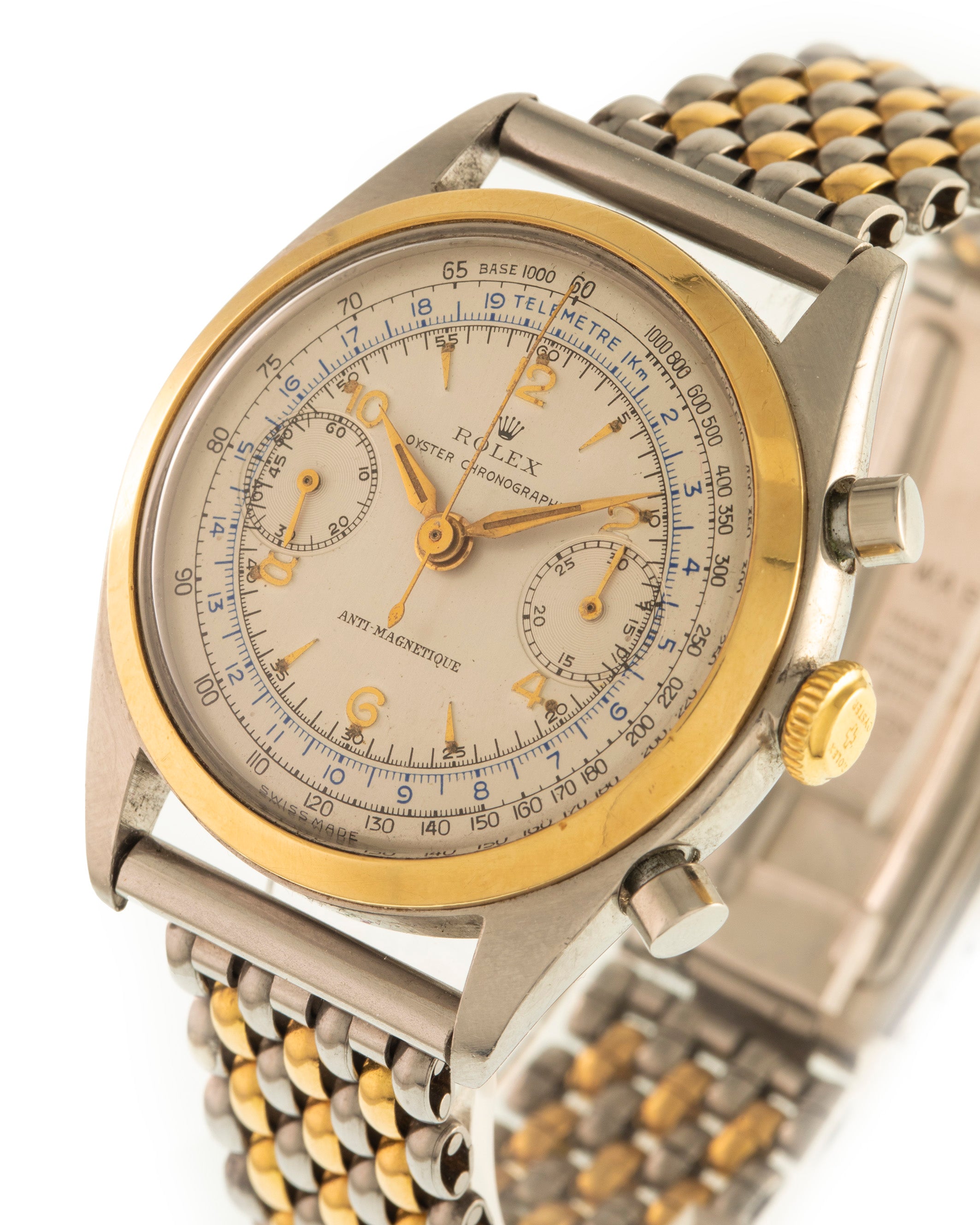 Rolex Chronograph "Monoblocco" Ref. 4500 in steel and gold