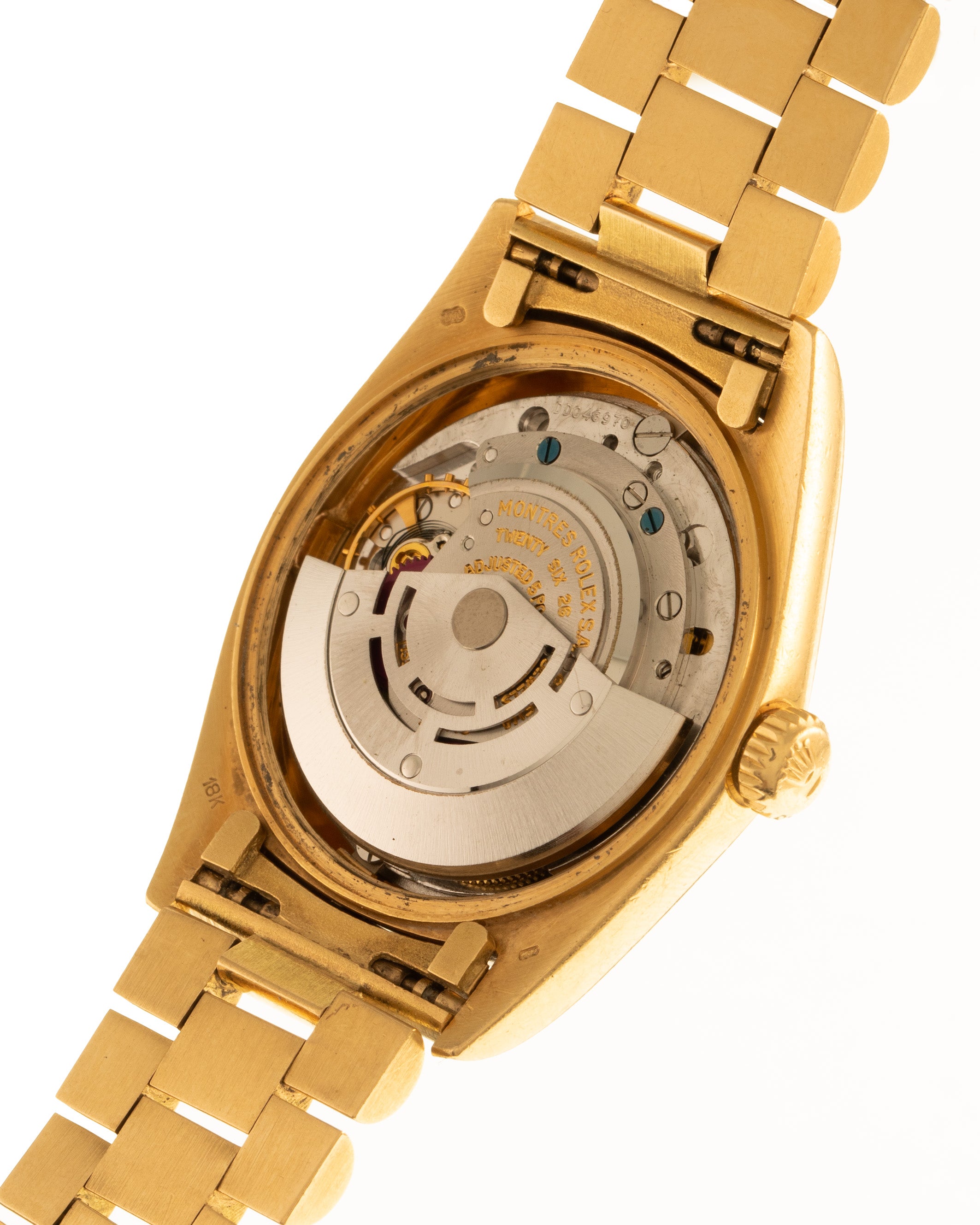 Rolex Oyster Perpetual Day Date with gold bracelet movement
