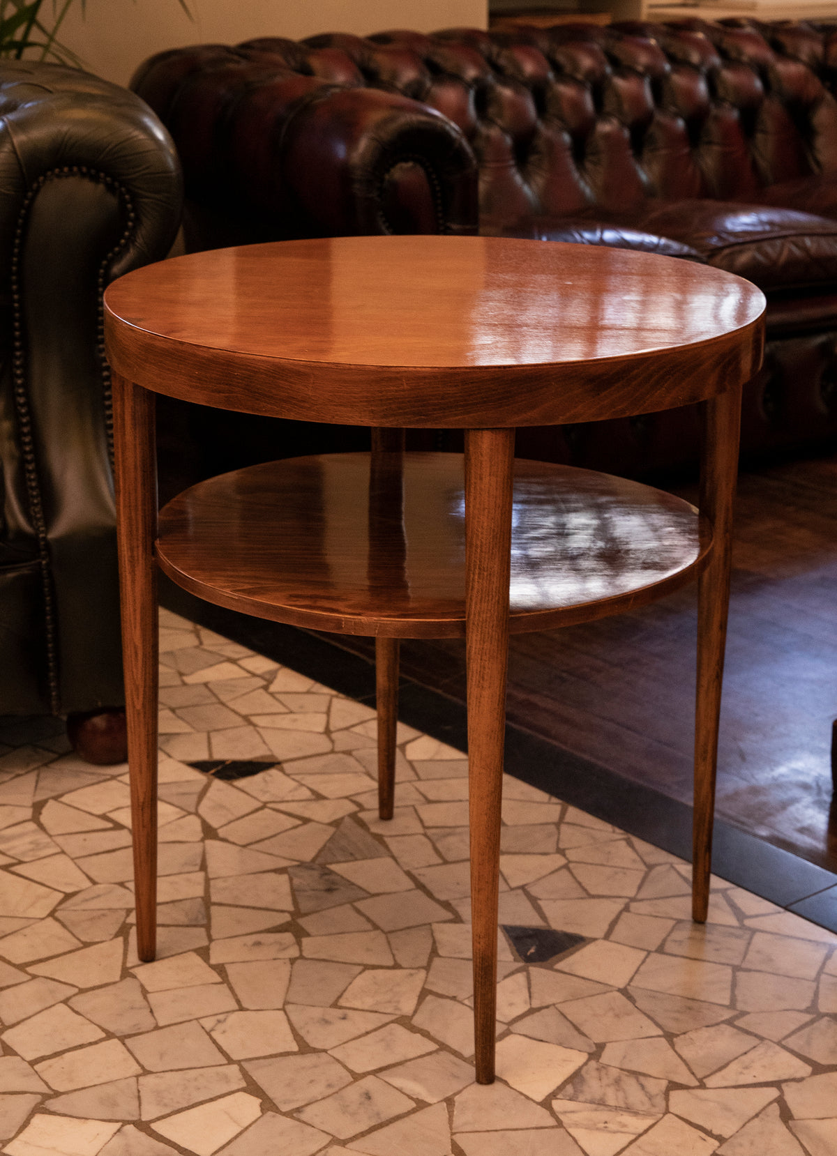 Tavolino tondo in faggio -1940 - Beech circular table