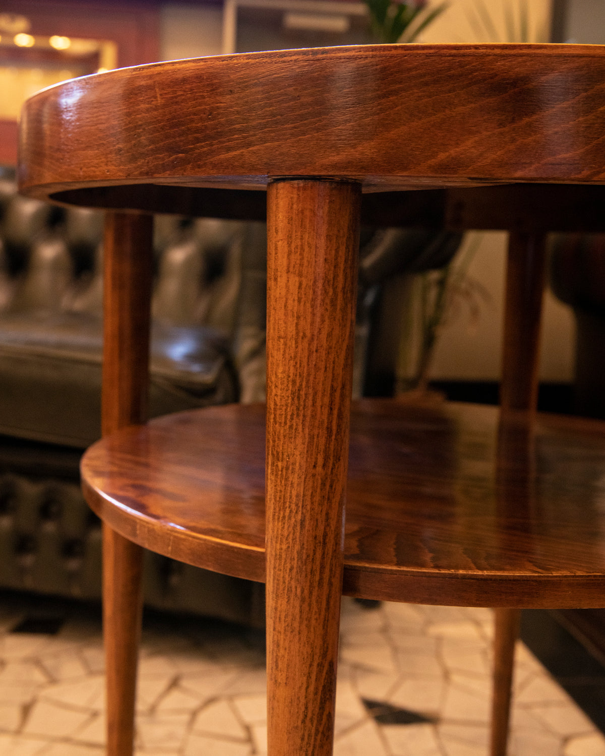 Tavolino tondo in faggio -1940 - Beech circular table