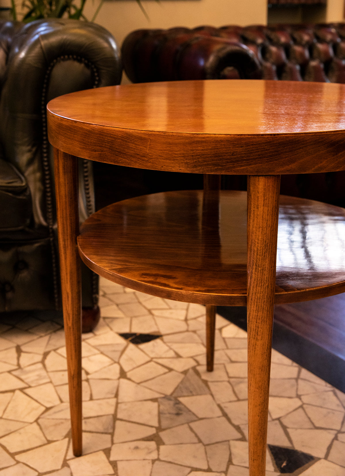 Tavolino tondo in faggio -1940 - Beech circular table